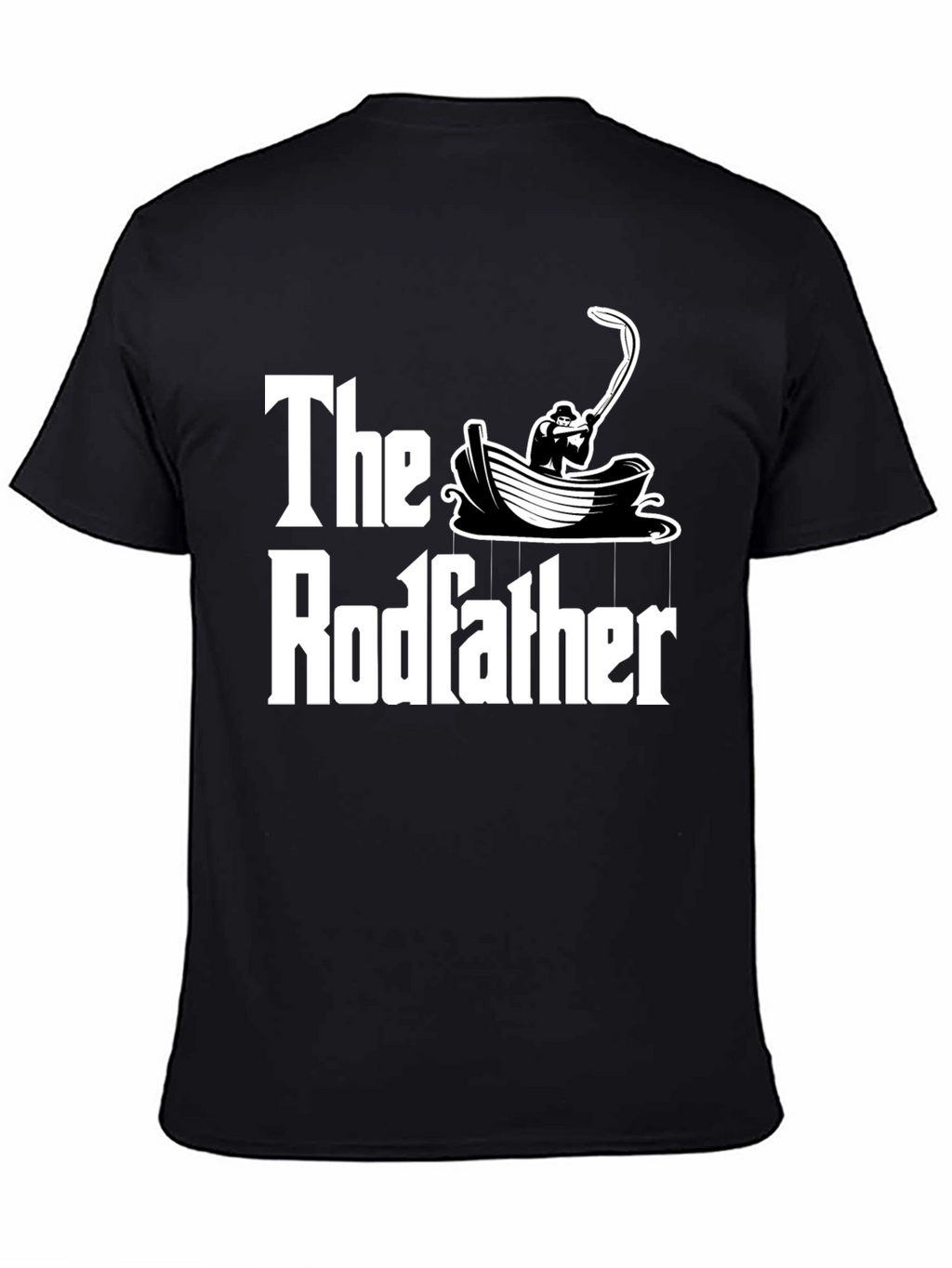 The Rodfather T-Shirt Fishing Design