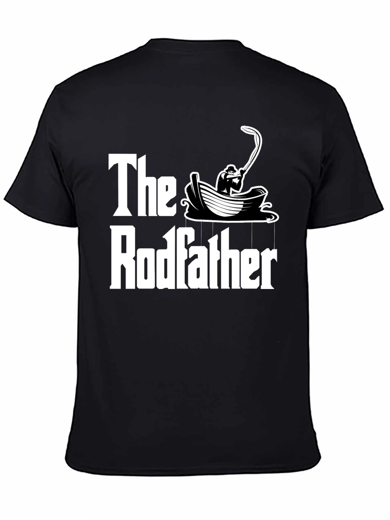 The Rodfather T-Shirt Fishing Design
