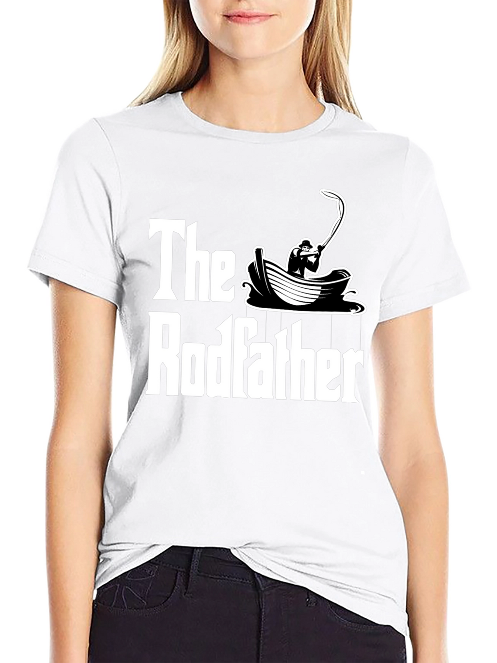 The Rodfather T-Shirt Fishing Design
