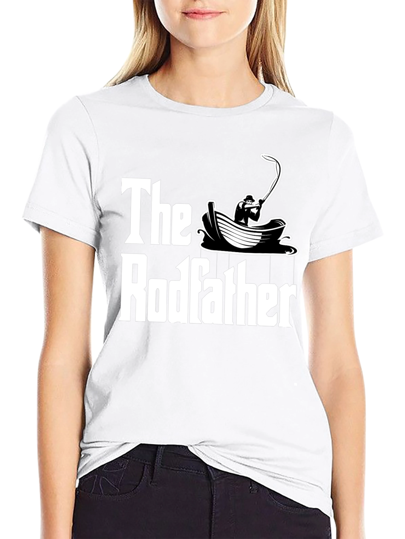 The Rodfather T-Shirt Fishing Design