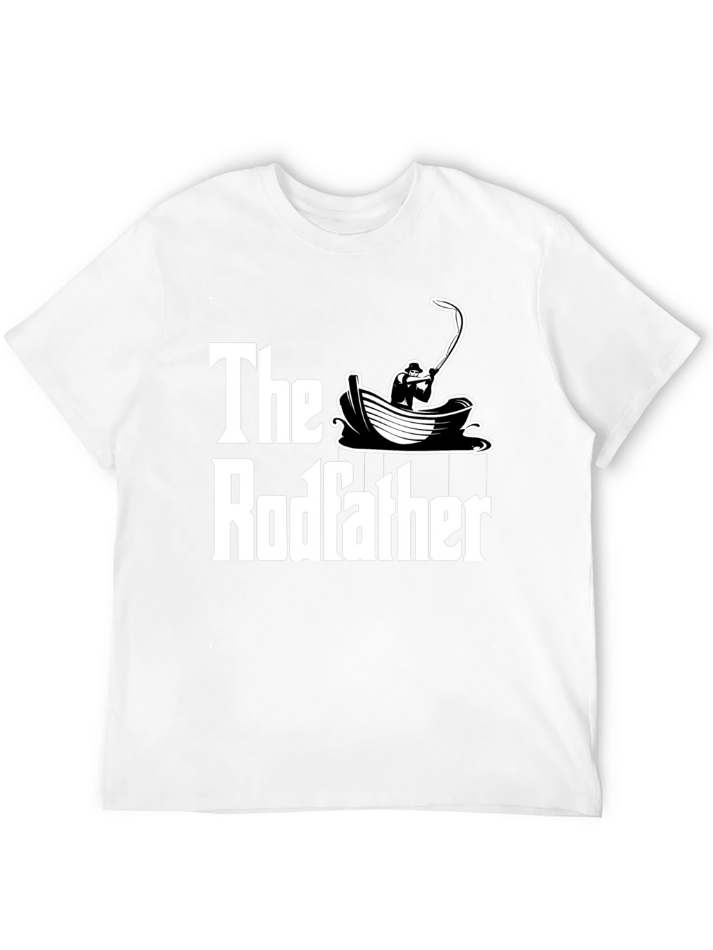 The Rodfather T-Shirt Fishing Design