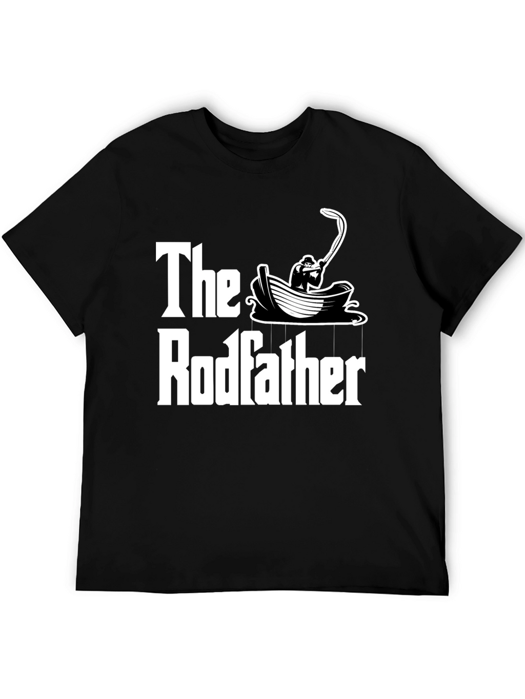 The Rodfather T-Shirt Fishing Design