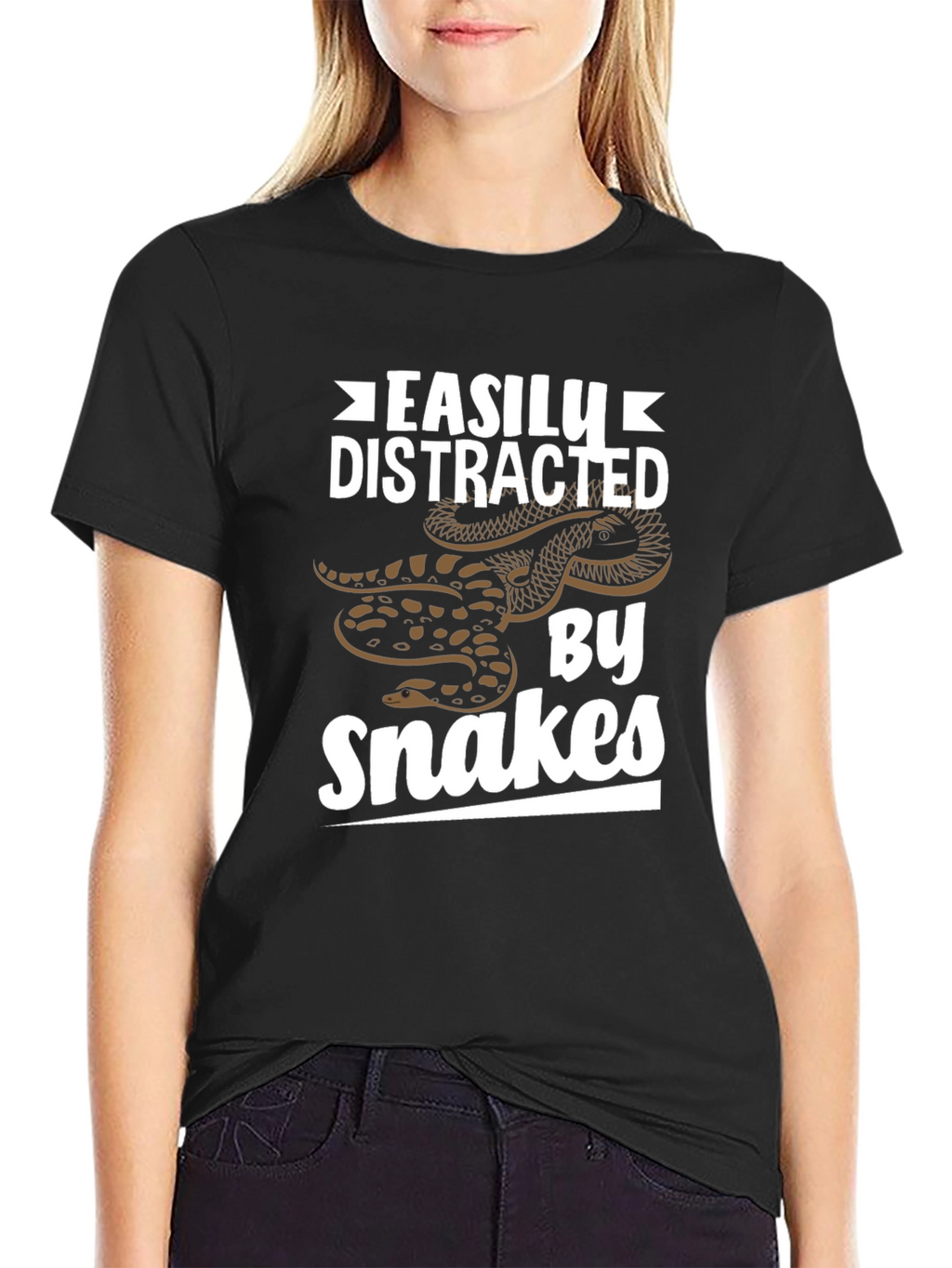 Easily Distracted By Snakes Graphic T-Shirt
