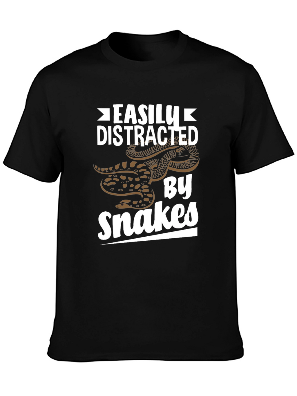 Easily Distracted By Snakes Graphic T-Shirt
