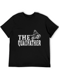 The Quadfather Black Graphic T-Shirt - ATV Rider