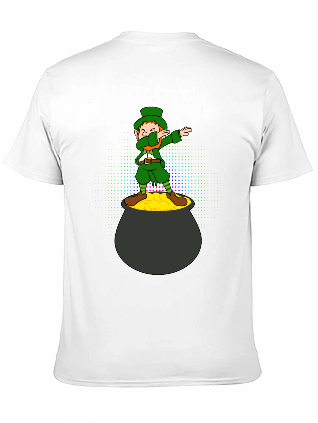Lucky Dabbing Leprechaun Black T-Shirt