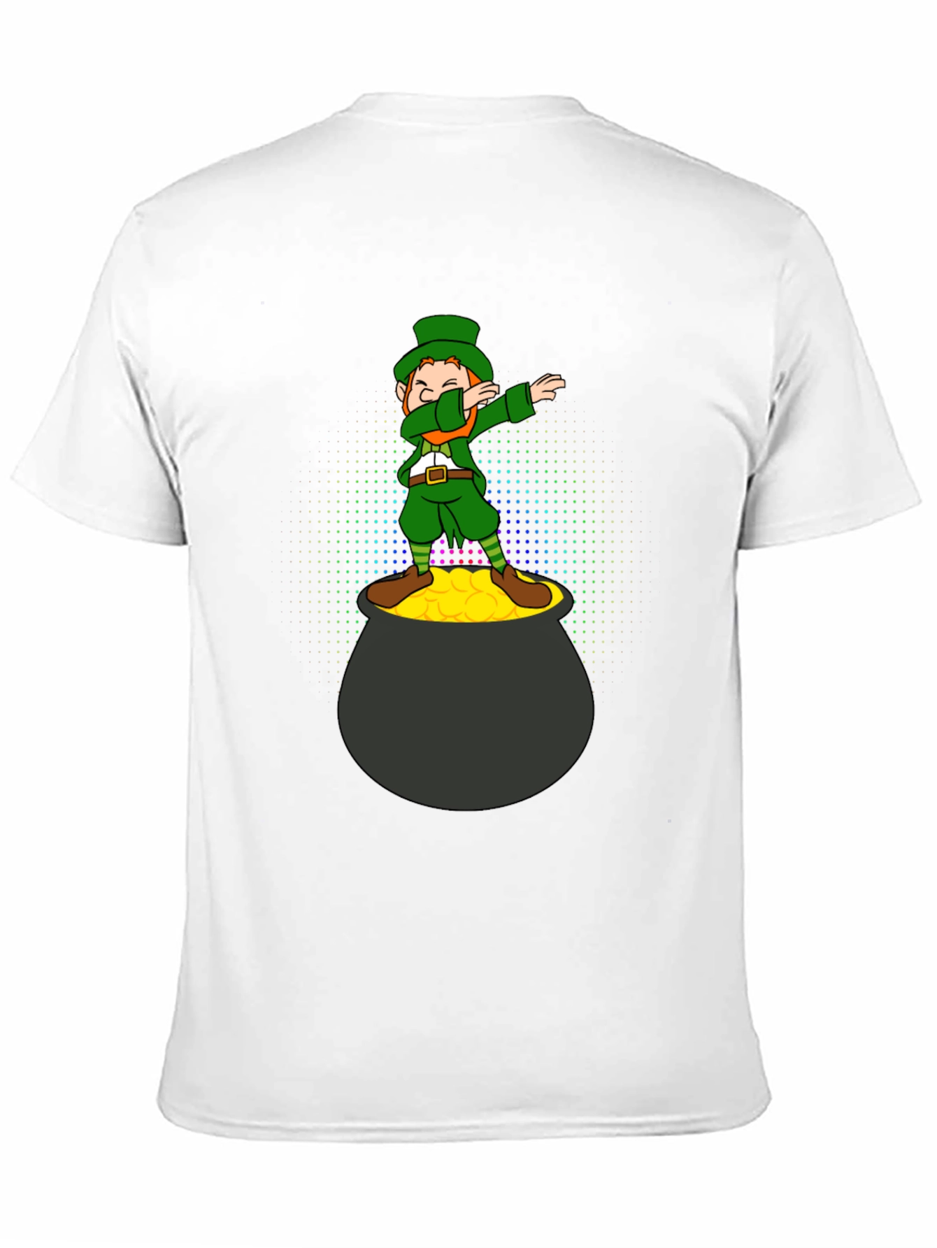 Lucky Dabbing Leprechaun Black T-Shirt