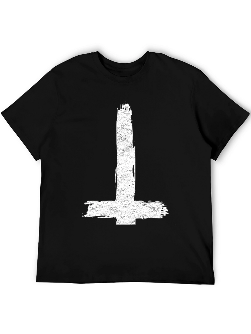 Inverted Cross Graphic Tee - Distressed Print