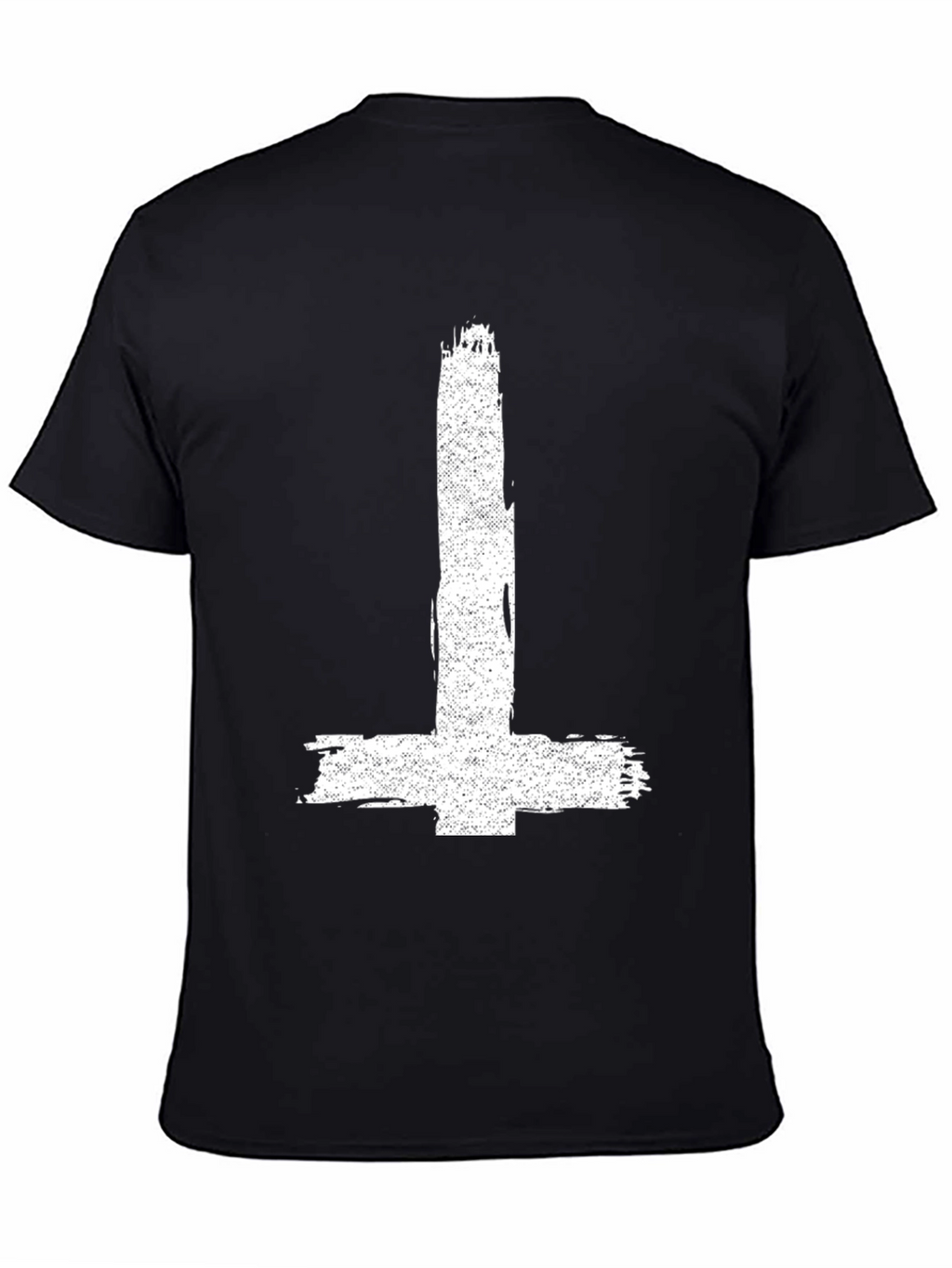 Inverted Cross Graphic Tee - Distressed Print