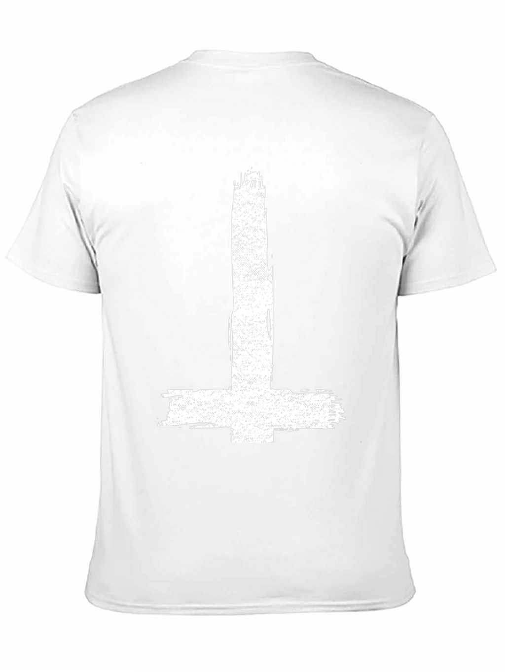 Inverted Cross Graphic Tee - Distressed Print