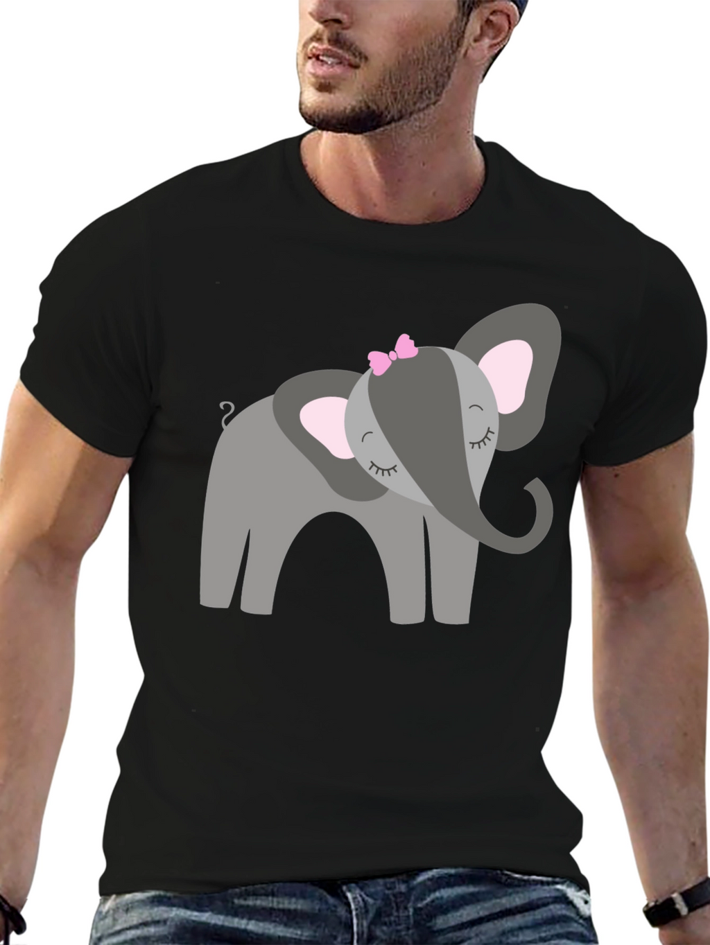 Cute Elephant Graphic Tee