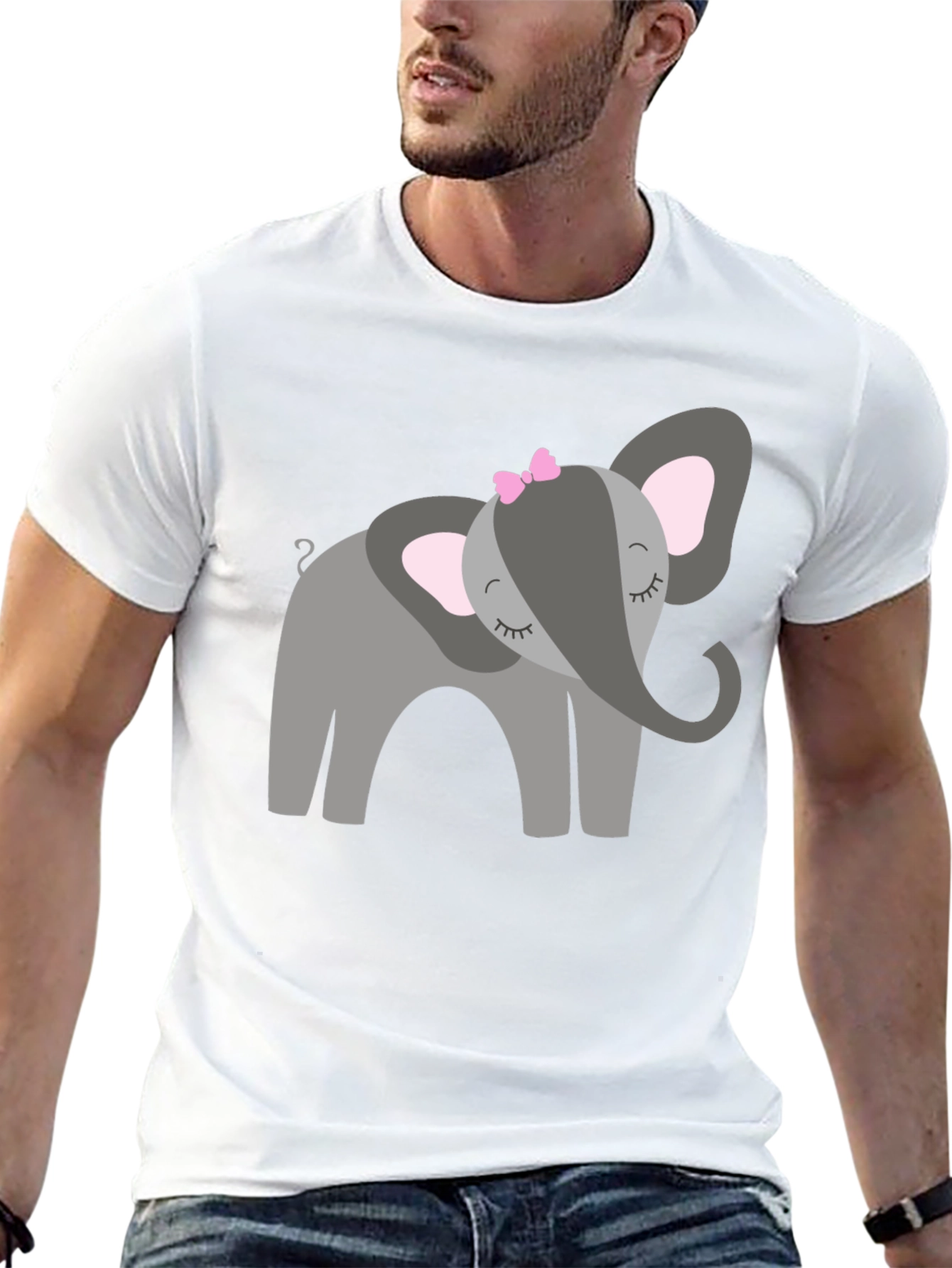 Cute Elephant Graphic Tee
