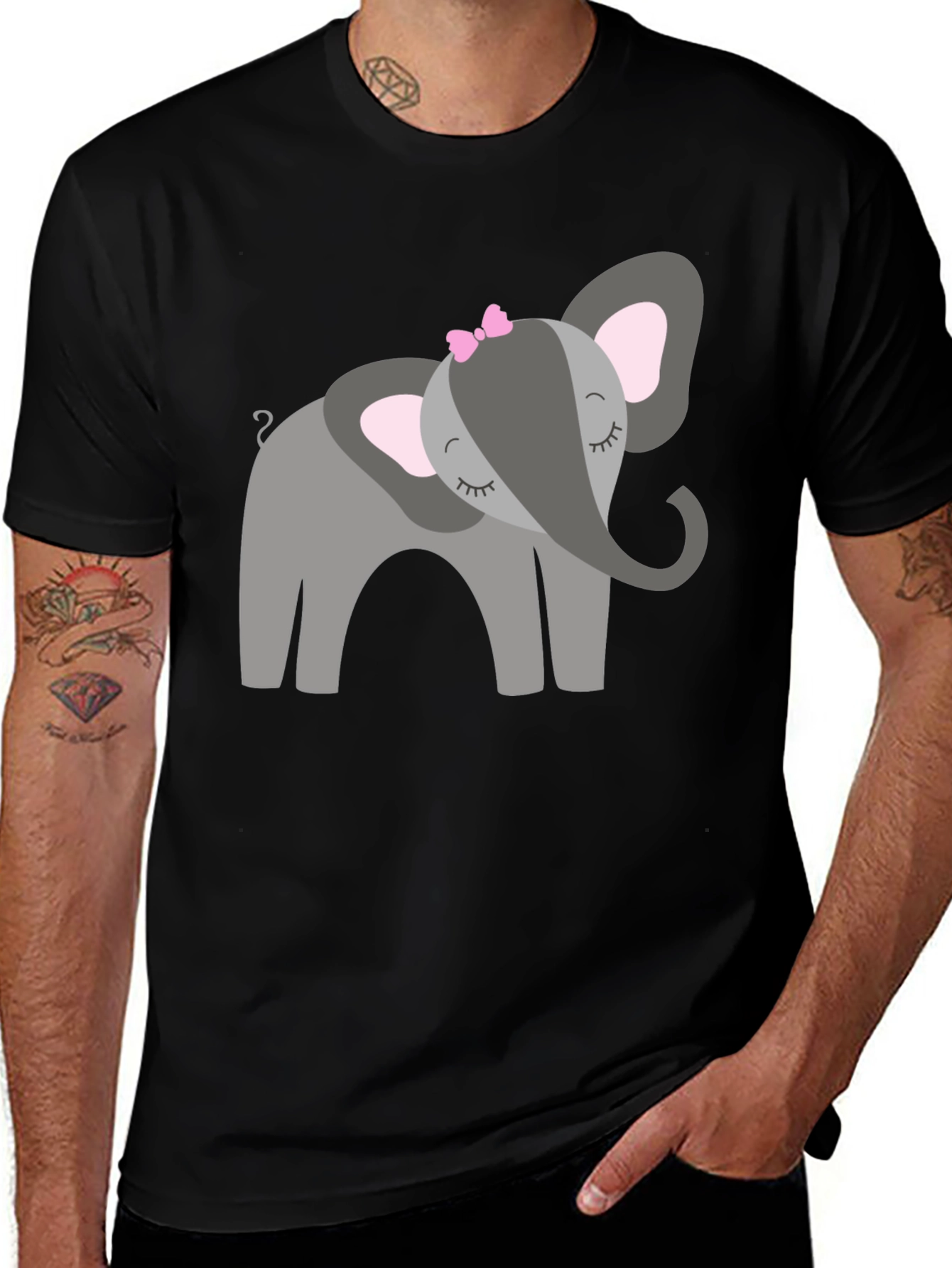 Cute Elephant Graphic Tee