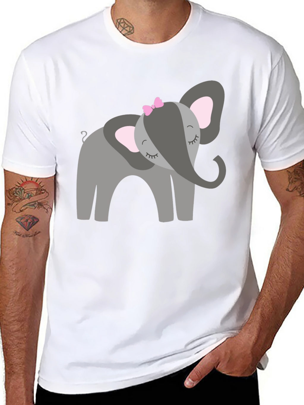 Cute Elephant Graphic Tee