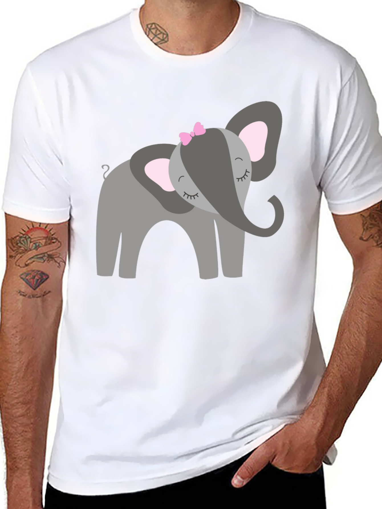 Cute Elephant Graphic Tee