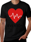Everton Heartbeat T-Shirt - Black Cotton Tee