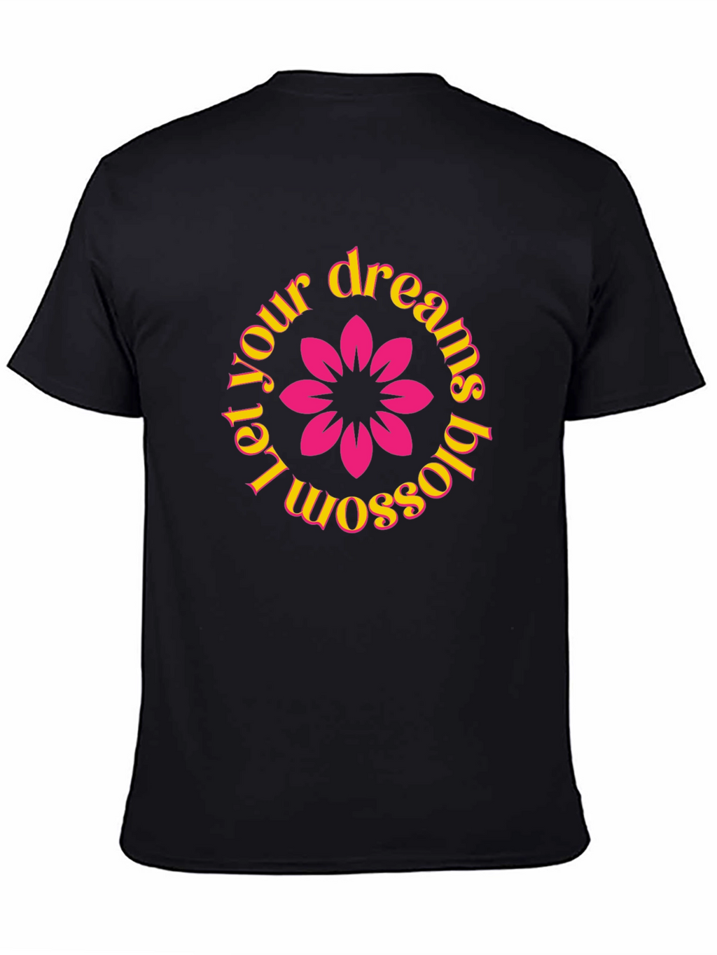 Dreams Blossom Black T-Shirt