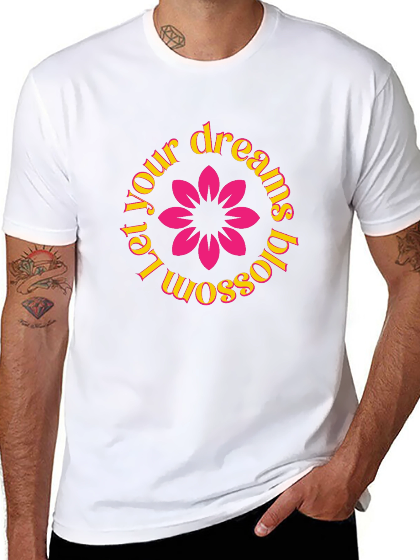 Dreams Blossom Black T-Shirt