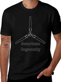 American Ingenuity Propeller Graphic Tee - Black