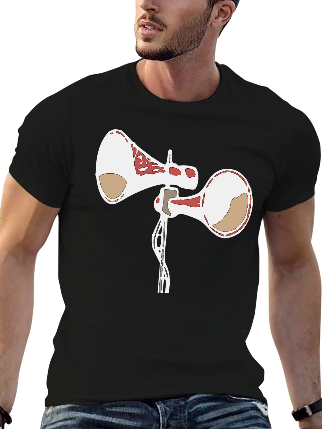Siren Head Graphic Tee - Black