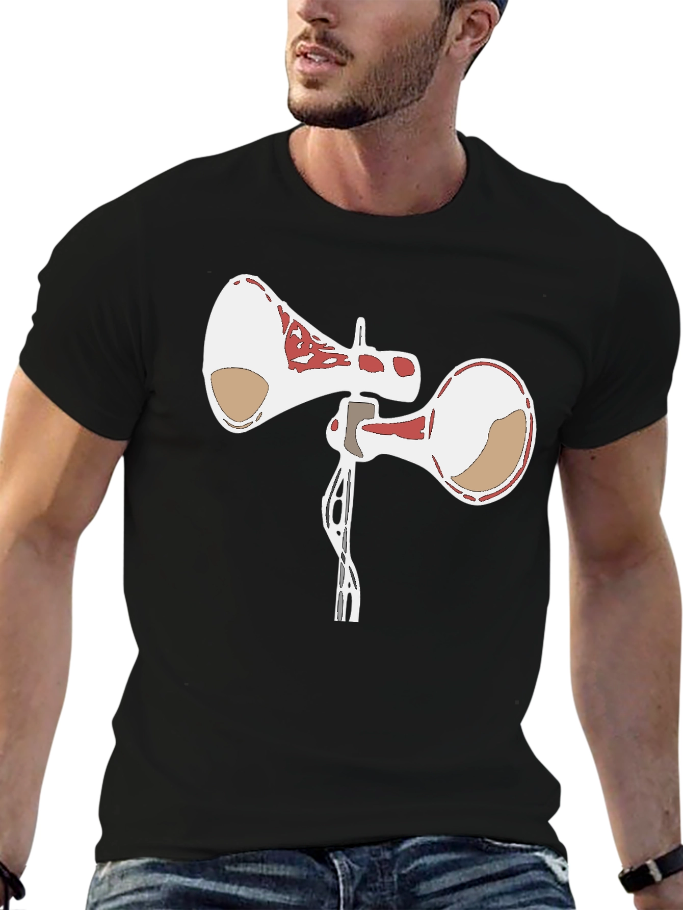 Siren Head Graphic Tee - Black