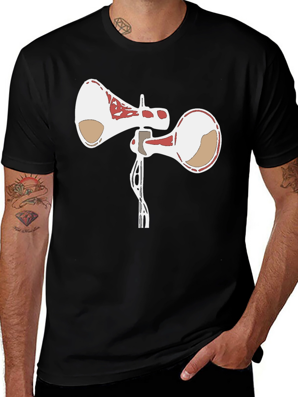 Siren Head Graphic Tee - Black