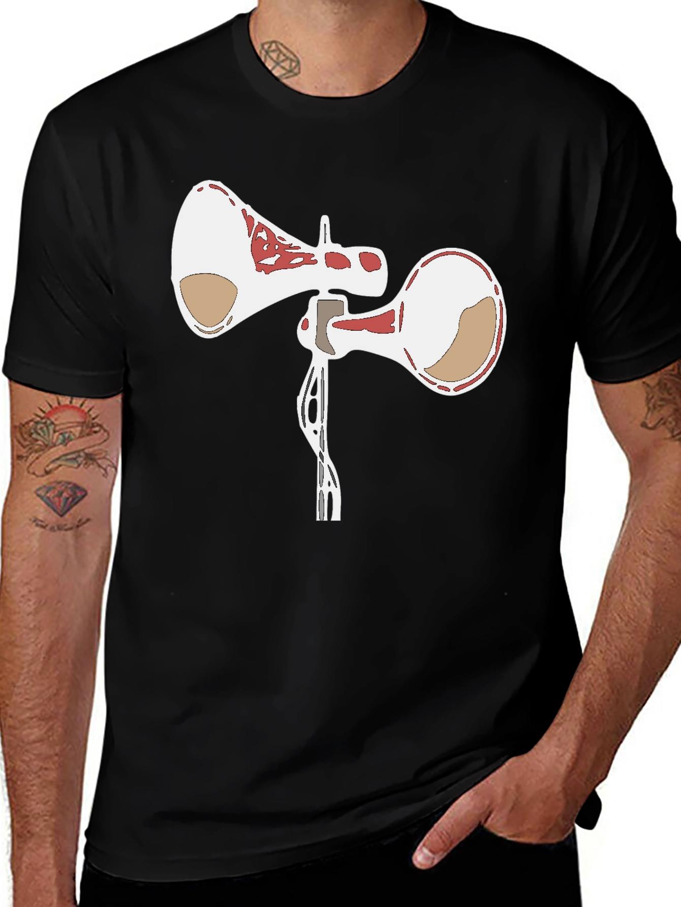 Siren Head Graphic Tee - Black