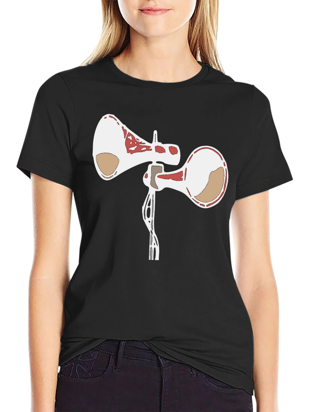 Siren Head Graphic Tee - Black