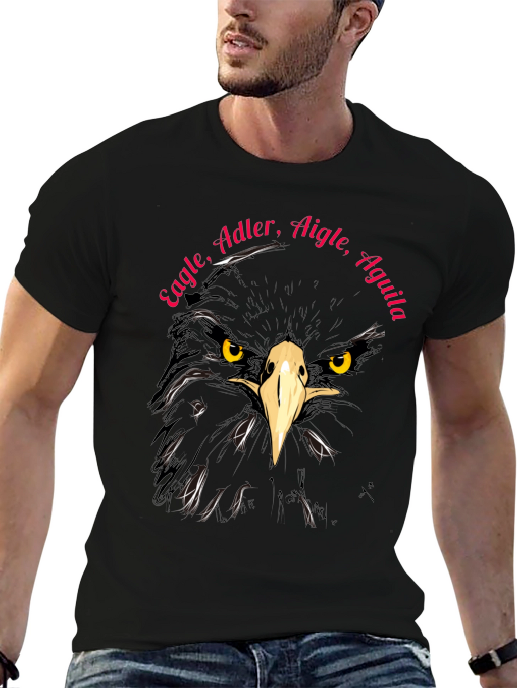 Eagle T-Shirt - Adler Aigle Aguila - Unique Design