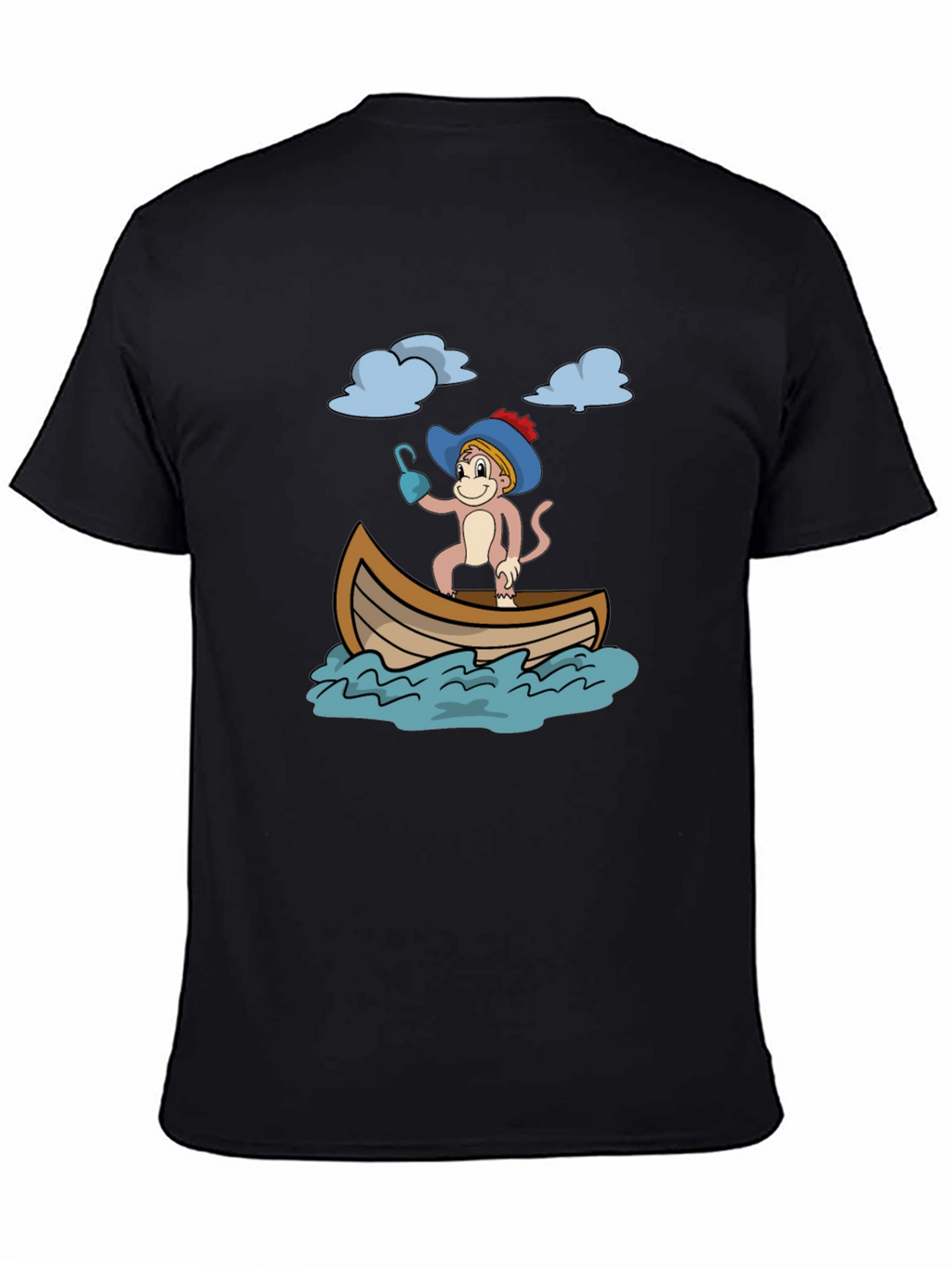 Monkey Pirate T-Shirt - Funny Cartoon Tee