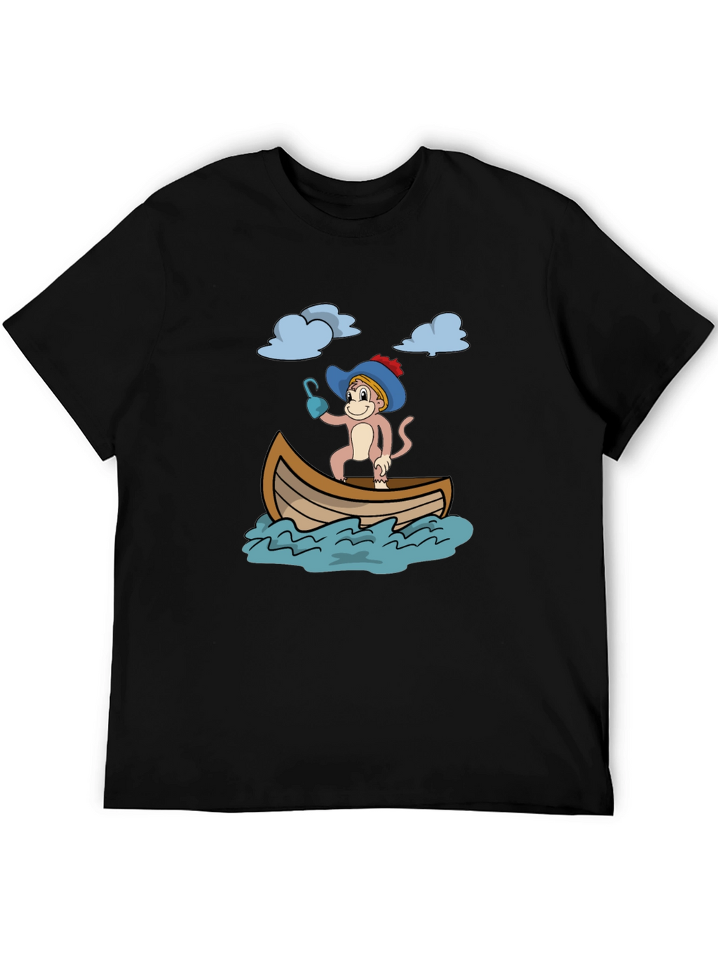 Monkey Pirate T-Shirt - Funny Cartoon Tee