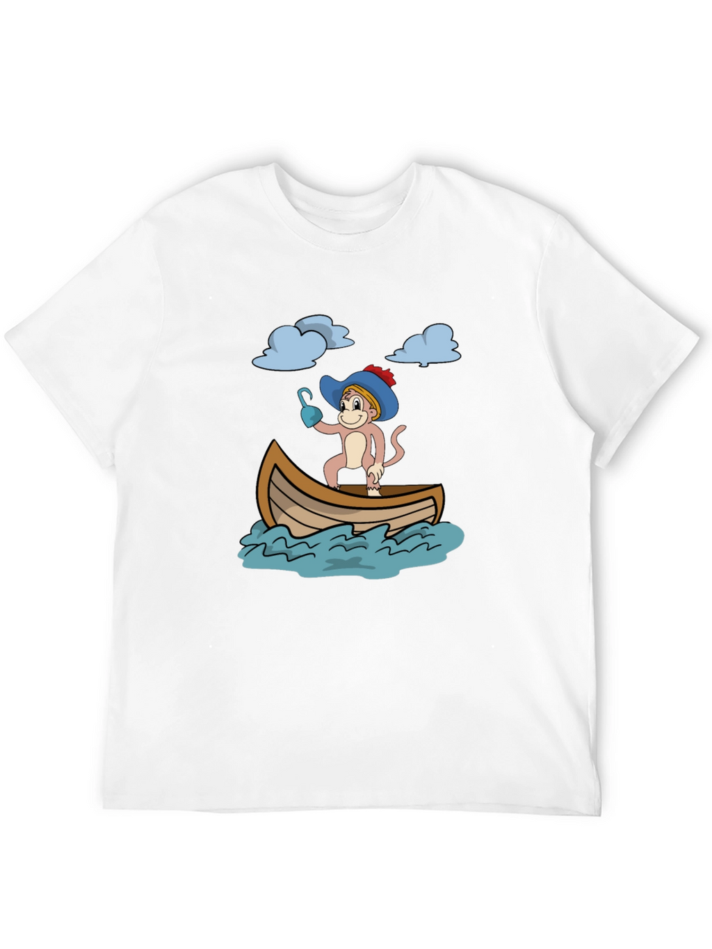Monkey Pirate T-Shirt - Funny Cartoon Tee