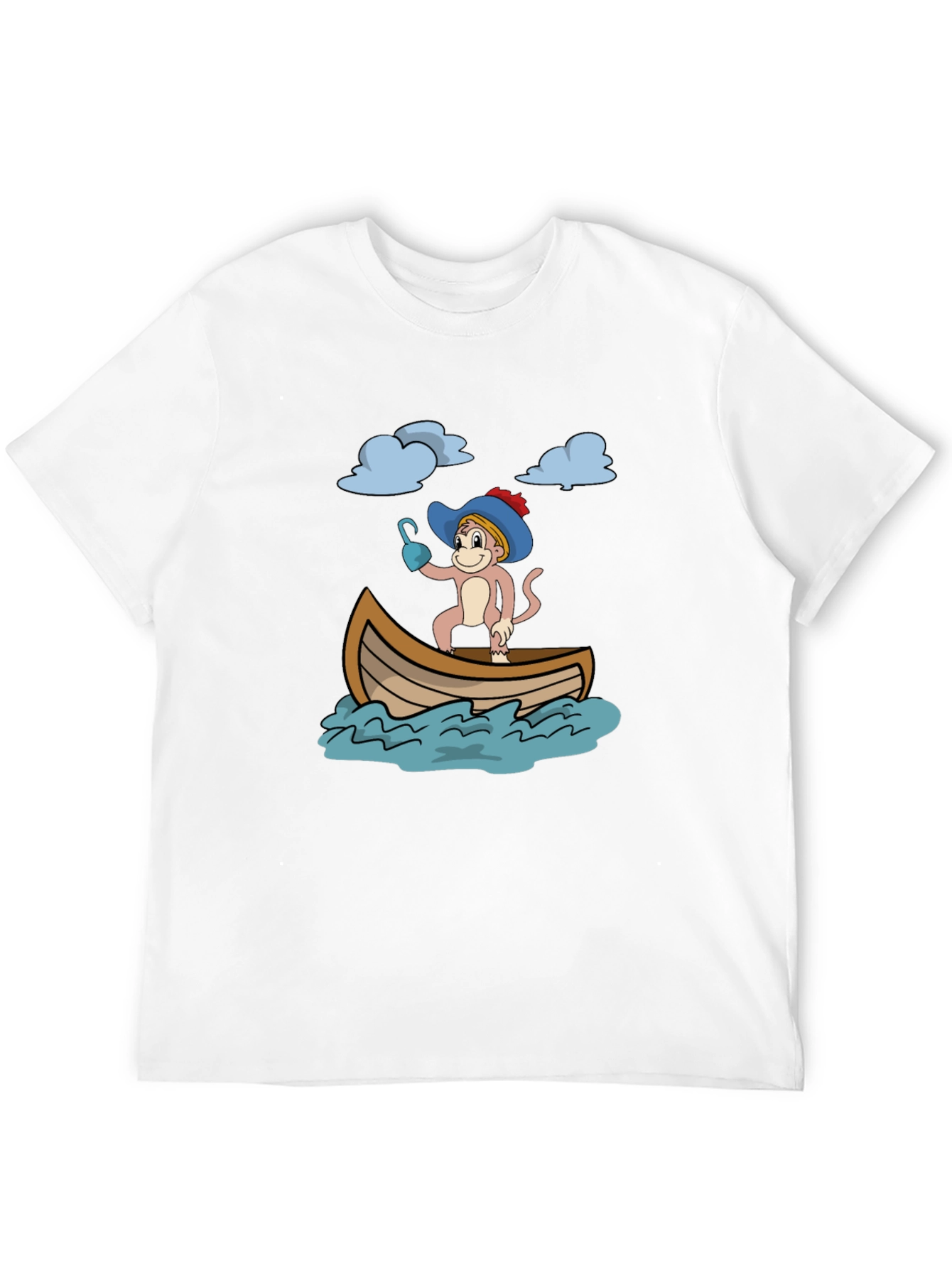 Monkey Pirate T-Shirt - Funny Cartoon Tee