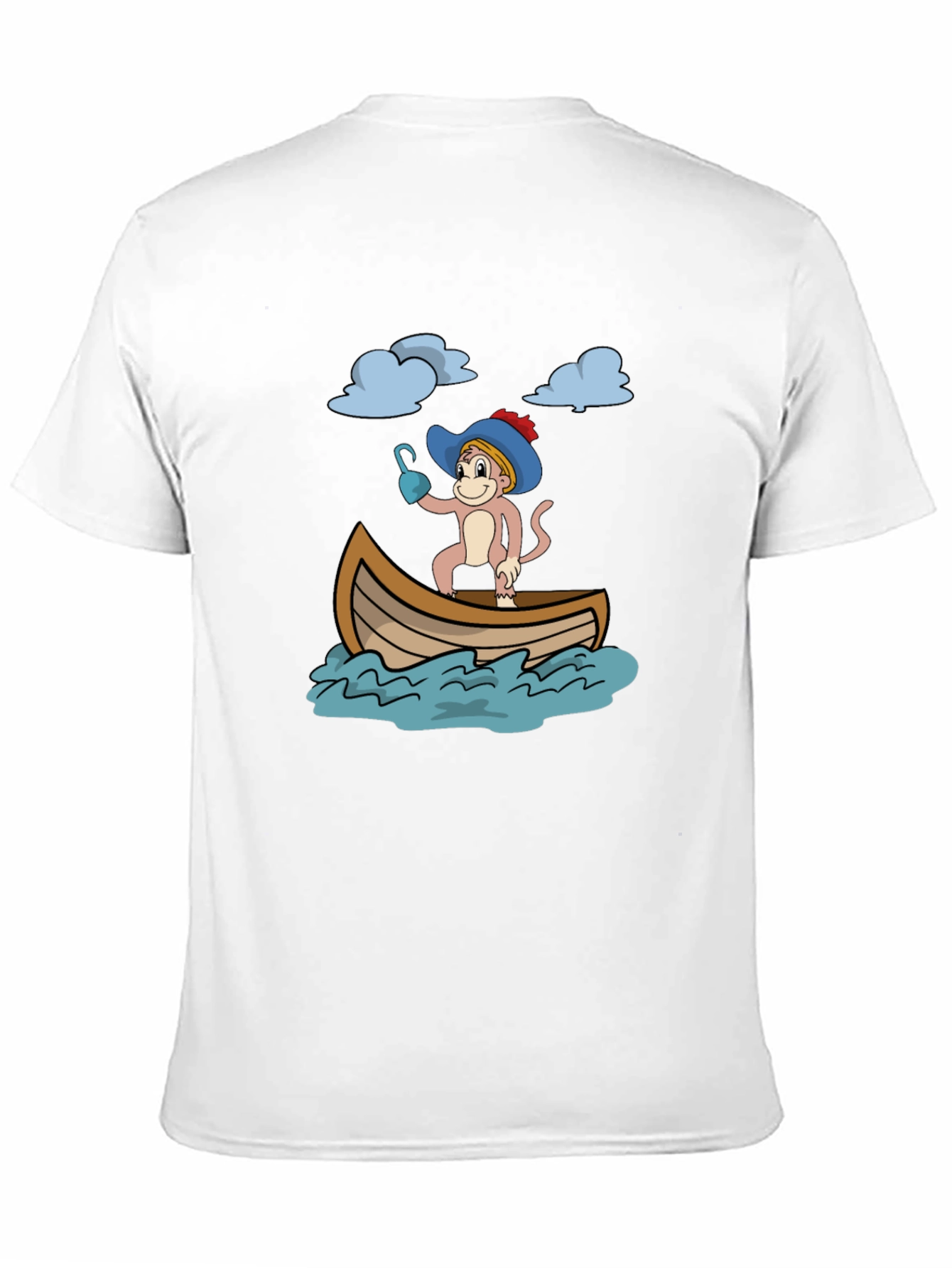 Monkey Pirate T-Shirt - Funny Cartoon Tee