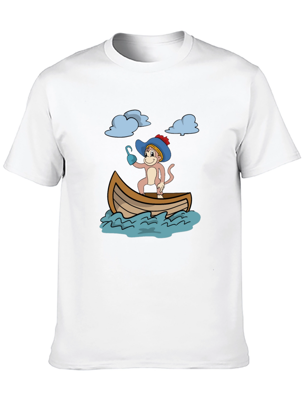 Monkey Pirate T-Shirt - Funny Cartoon Tee
