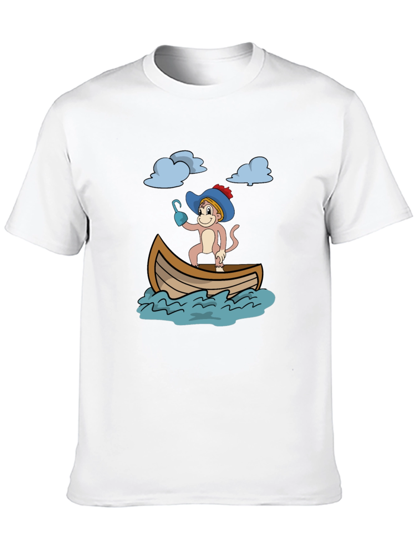 Monkey Pirate T-Shirt - Funny Cartoon Tee