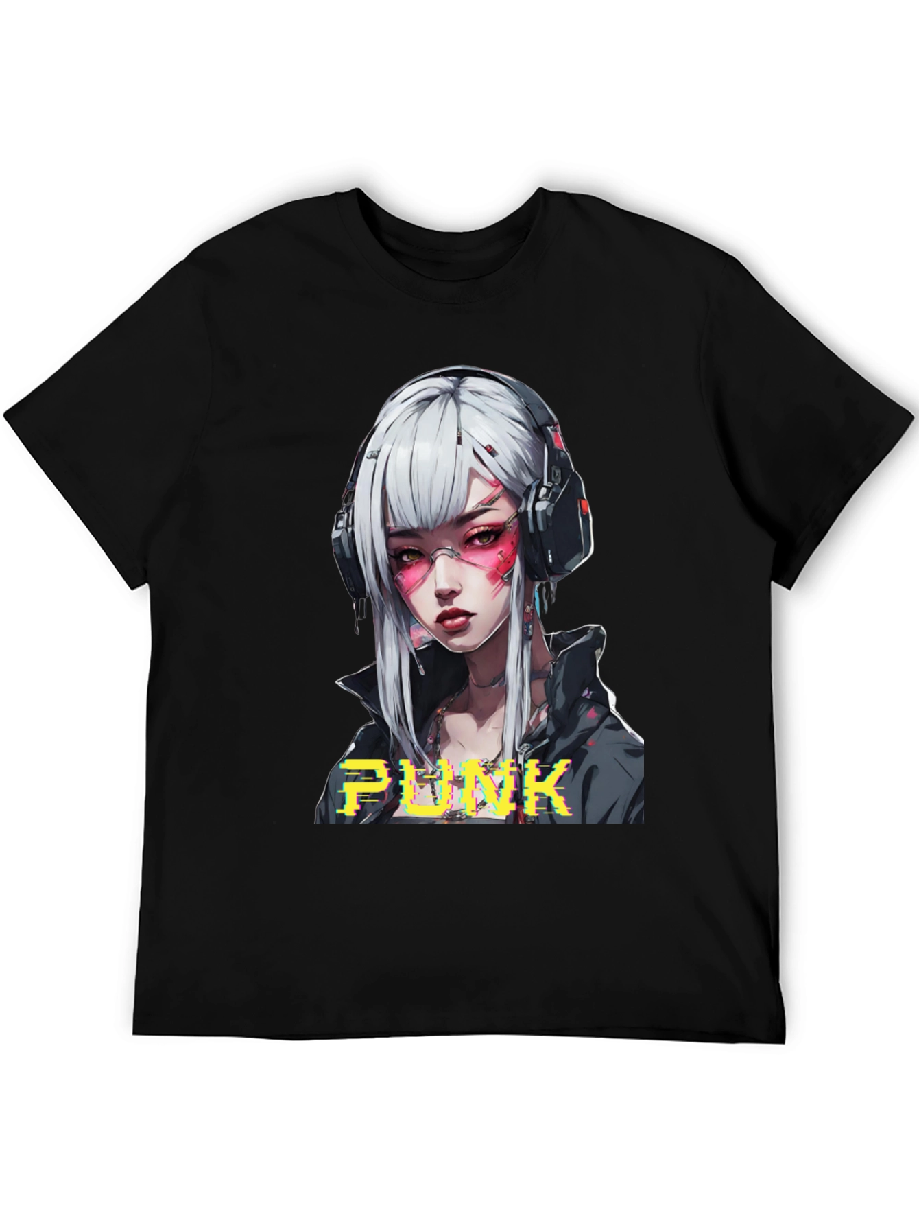 Cyberpunk Anime Girl Graphic Tee