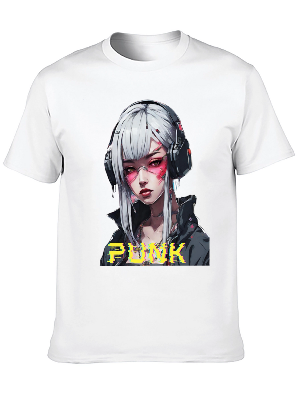 Cyberpunk Anime Girl Graphic Tee