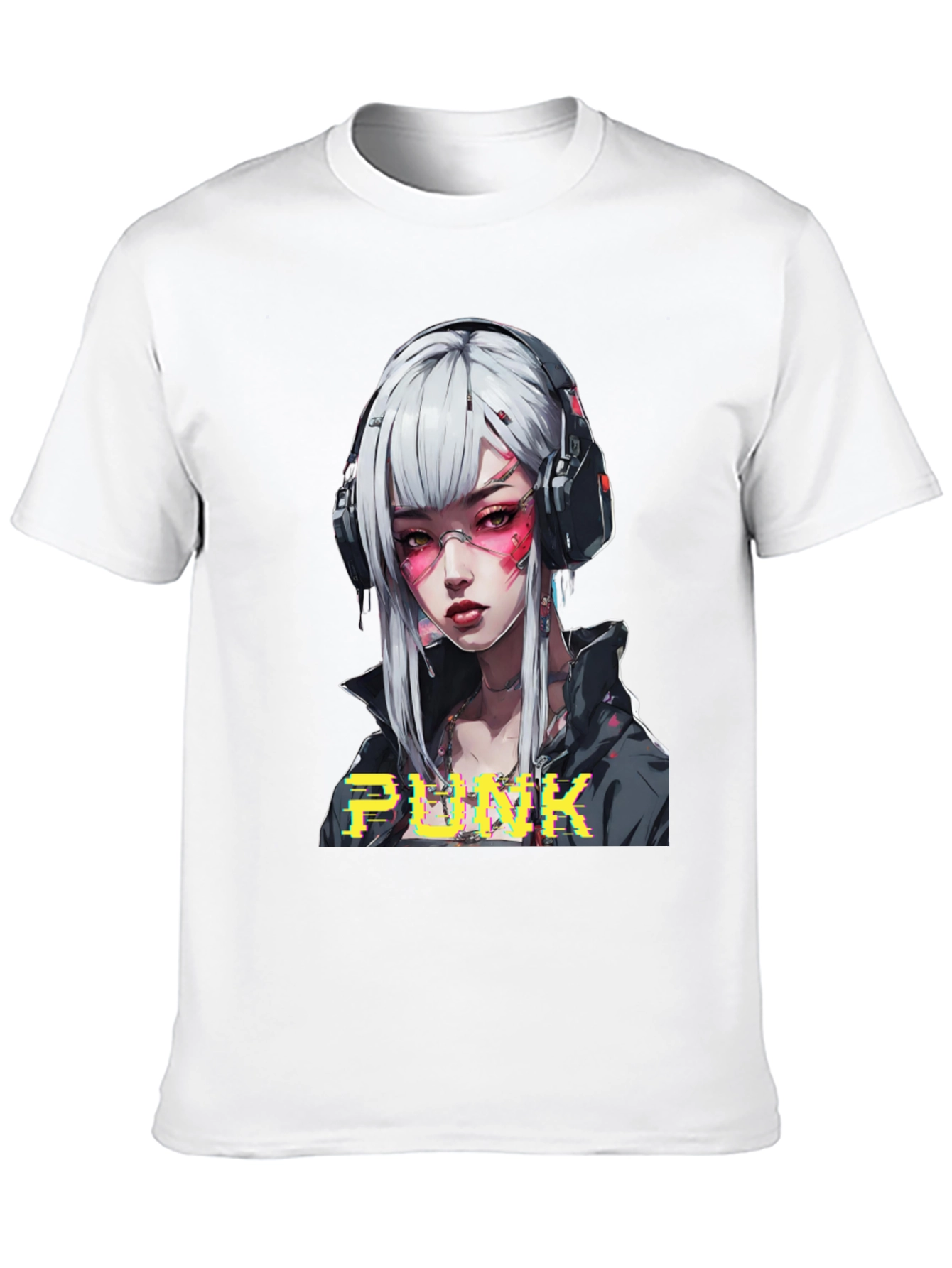 Cyberpunk Anime Girl Graphic Tee