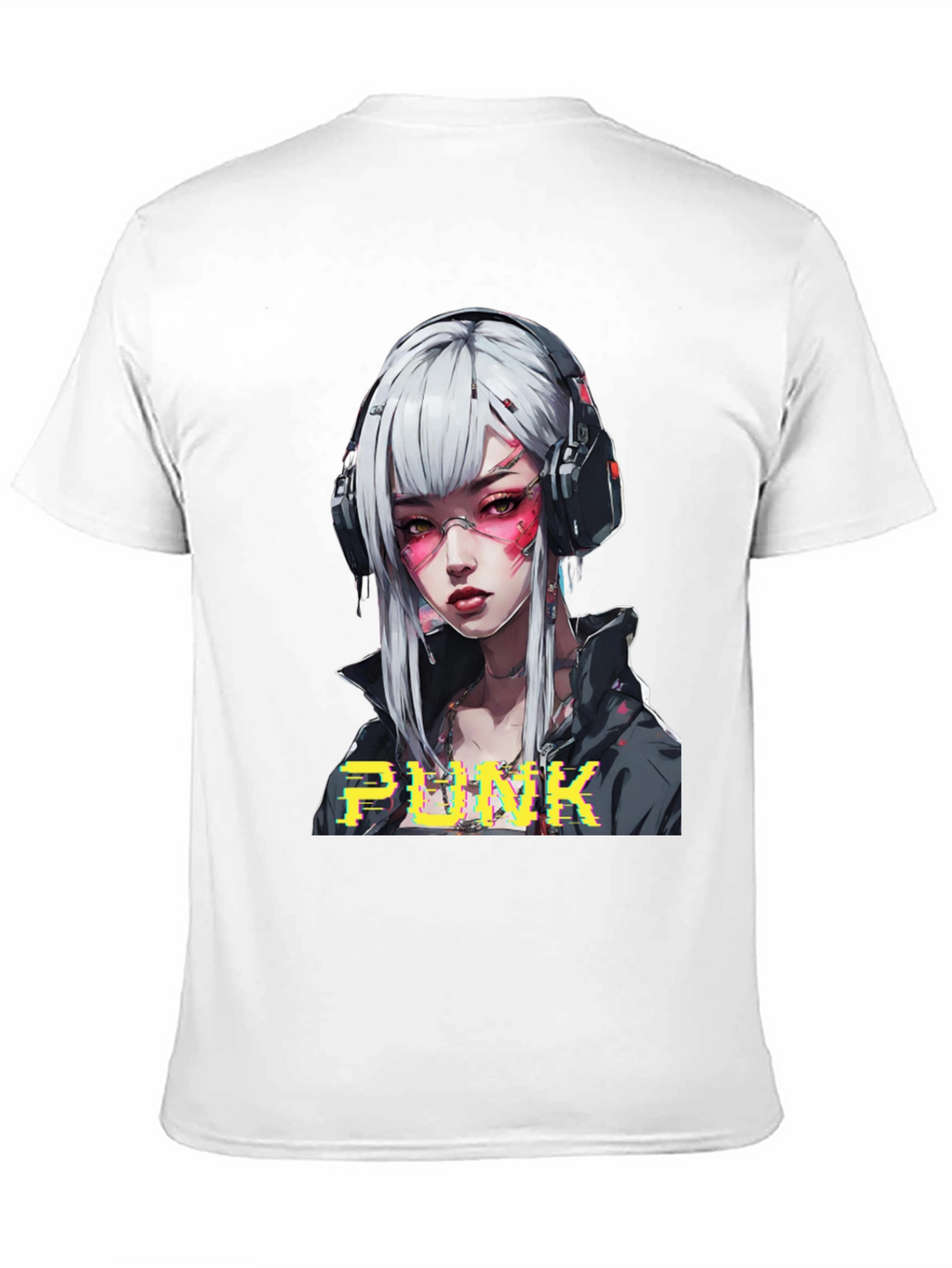 Cyberpunk Anime Girl Graphic Tee