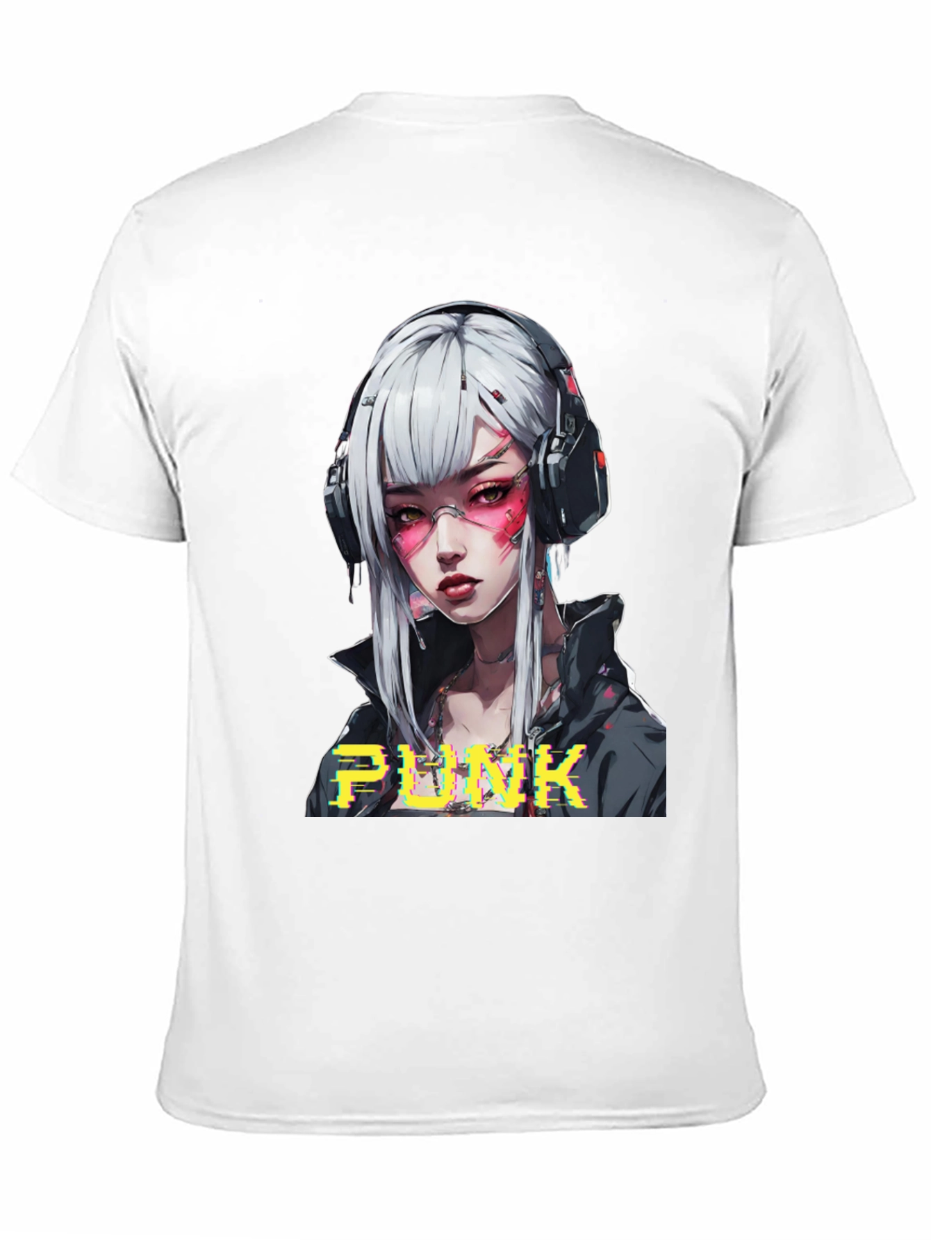 Cyberpunk Anime Girl Graphic Tee