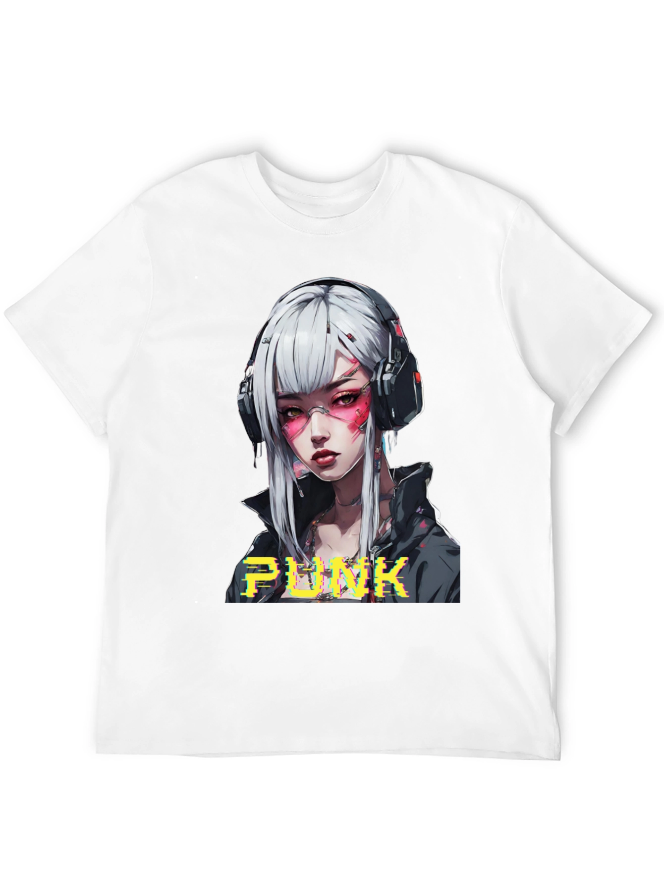 Cyberpunk Anime Girl Graphic Tee