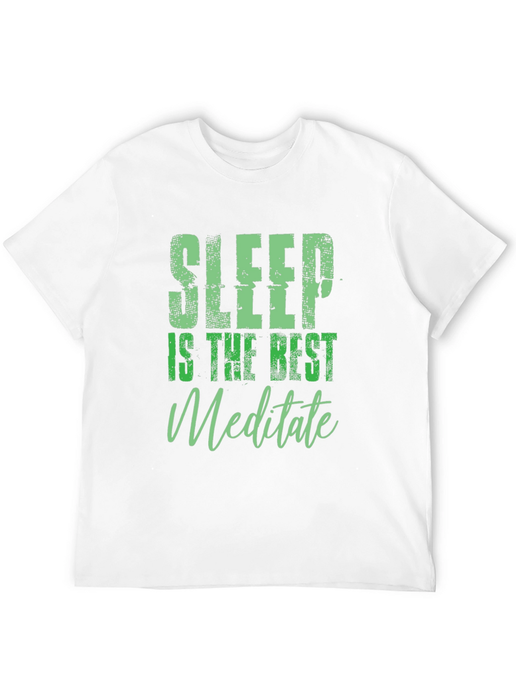Sleep is the Best Meditate Black Graphic Tee