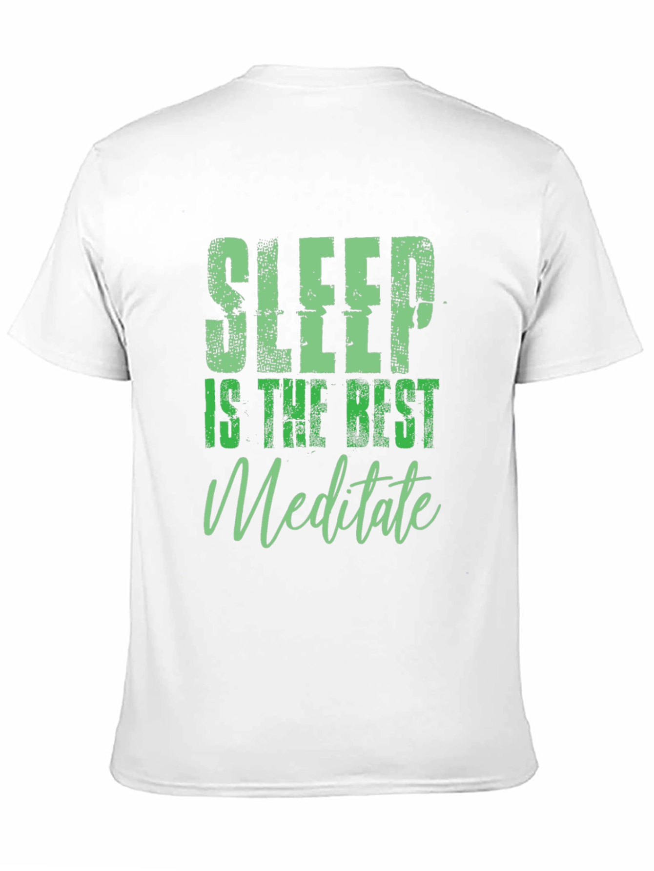 Sleep is the Best Meditate Black Graphic Tee