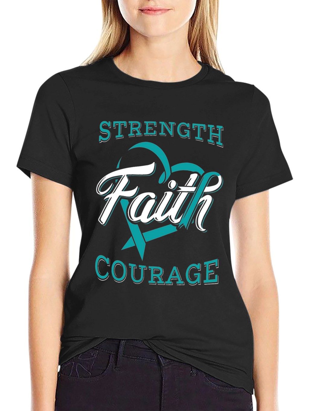 Faith Strength Courage Awareness T-Shirt