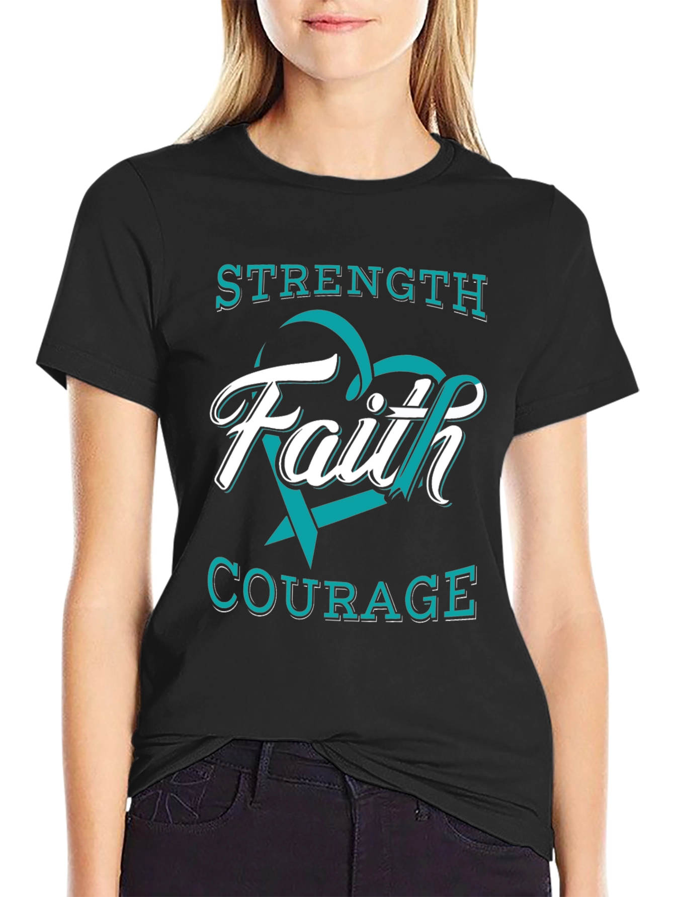 Faith Strength Courage Awareness T-Shirt