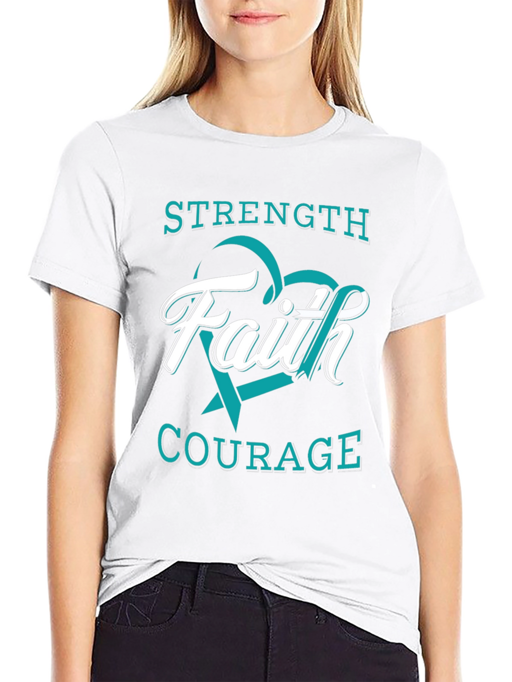 Faith Strength Courage Awareness T-Shirt