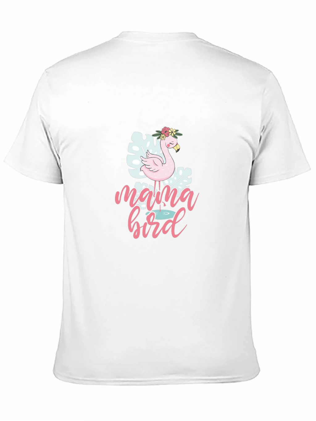 Mama Bird Flamingo Graphic T-Shirt