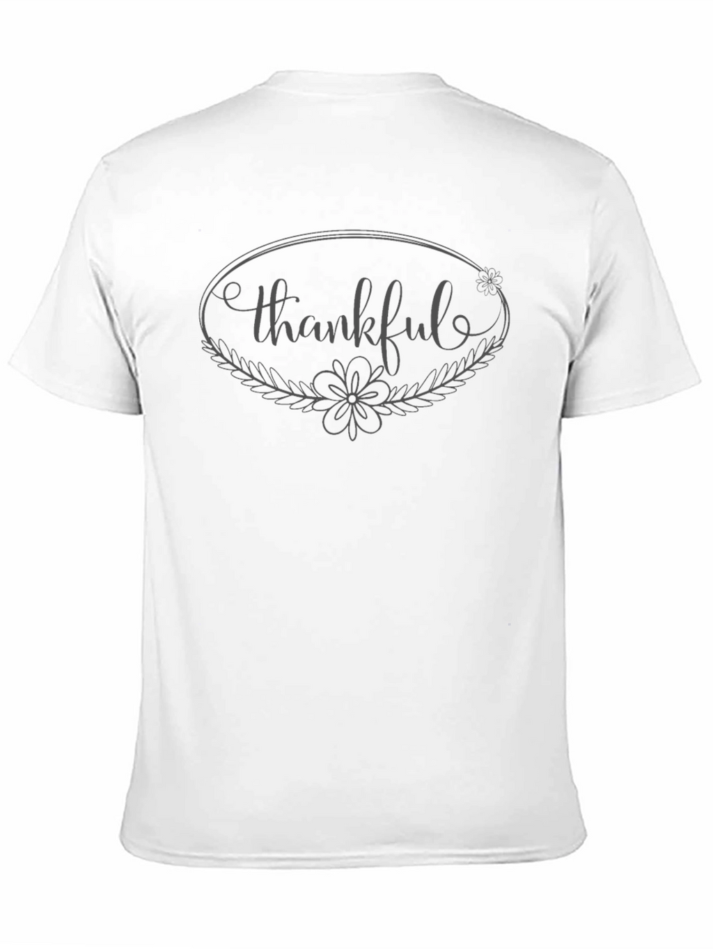Thankful Graphic Tee - Black Casual T-Shirt