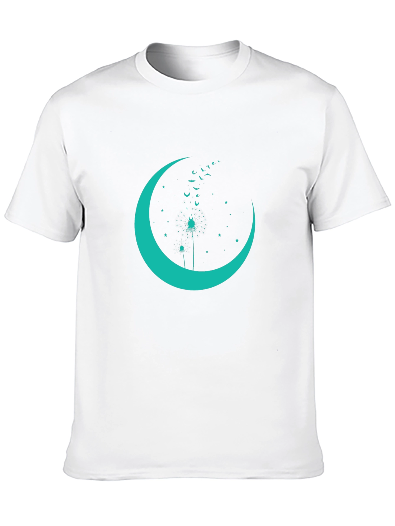 Crescent Moon Dandelion Graphic Tee